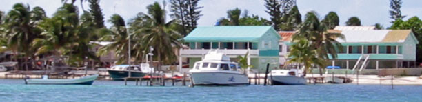 Water taxi view of Caye Caulker