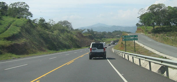 Modern freeway to coast from San Jose