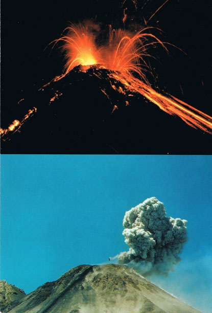 Volcano post card