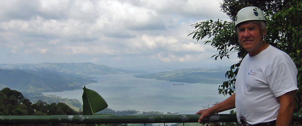 Bill overlooking Arenal Lake