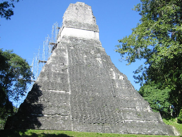 Back of main plaza west temple